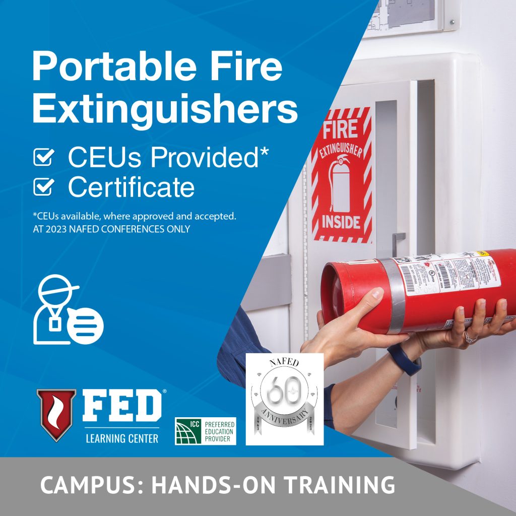 NAFED Conference & Expo Seminar Portable Fire Extinguishers FED